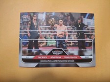 The Rock-John Cena-Travis Scott Topps Now Triple Card