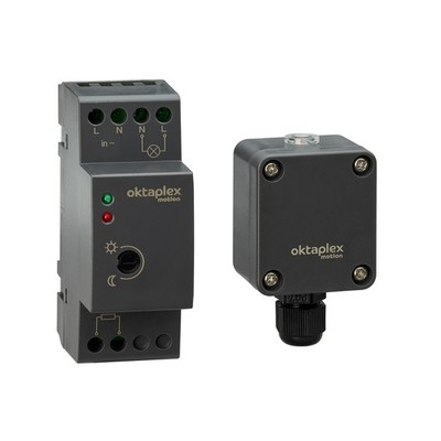 Dämmerungsschalter für DIN-Hutschiene Dämmerungssensor IP65 Außen anthrazit 230V