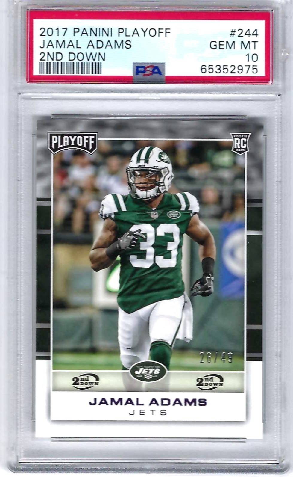 Jamal Adams Panini Playoff #244 2nd Down