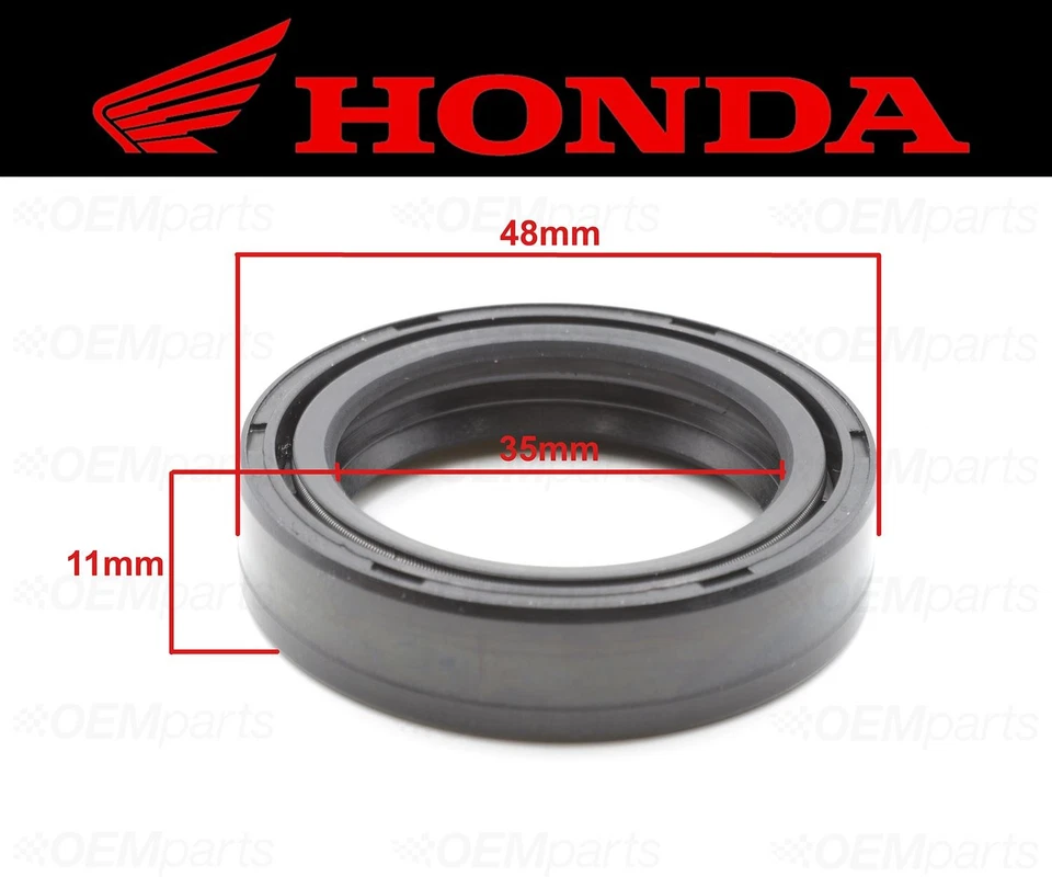 Juego de (2) sellos de aceite para horquilla delantera Honda (ver tabla de montaje) #91255-323-013 Foto 3 de 3