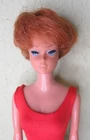 Gorgeous Vintage Red Hair  Bubblecut Barbie Doll in swimsuit # 850