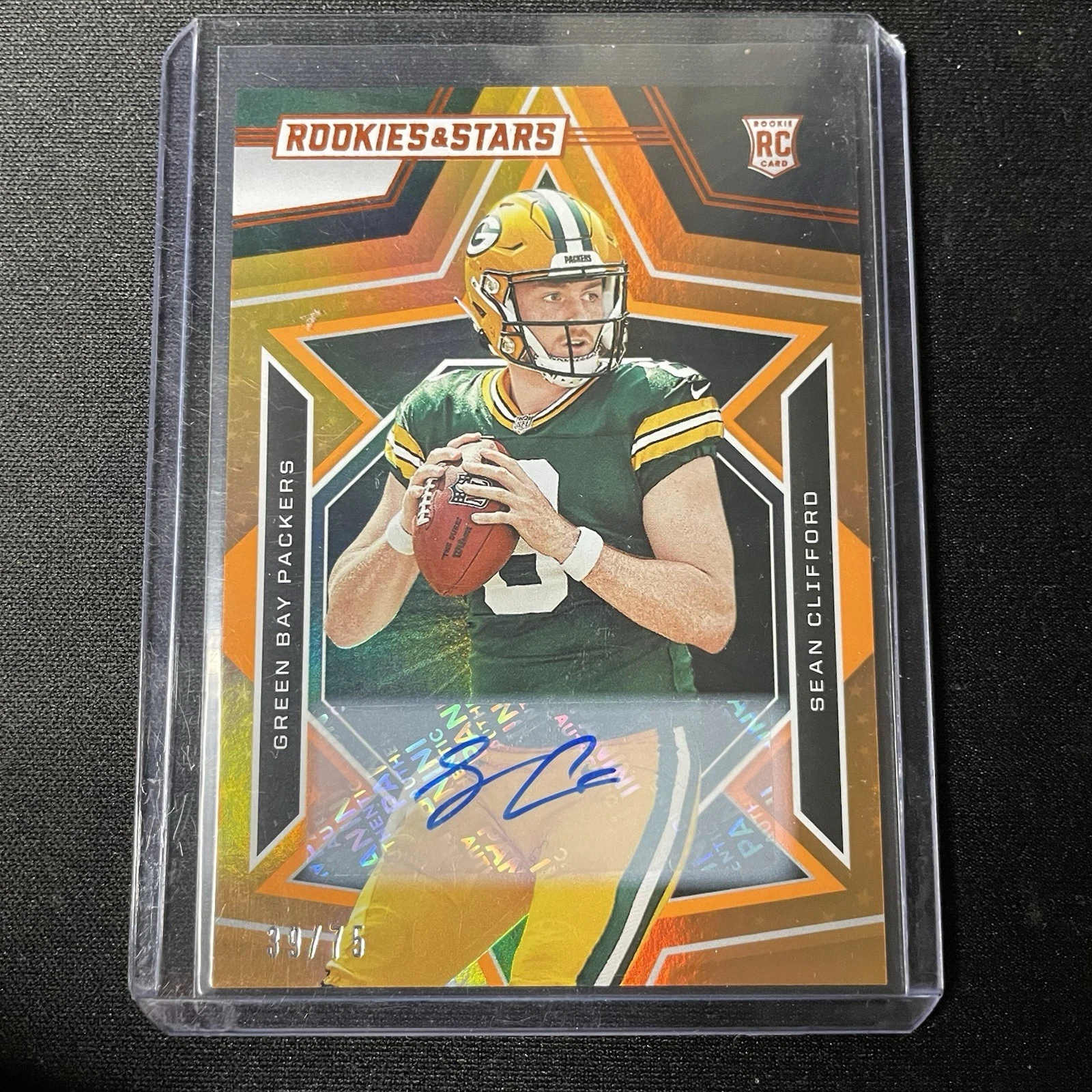 Sean Clifford Panini Rookies & Stars #180 Autograph-Orange