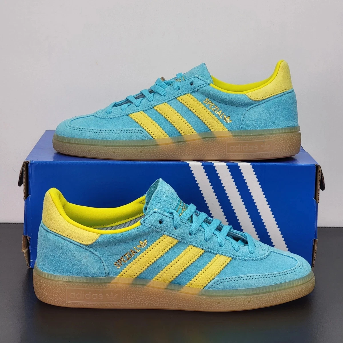 adidas Handball Spezial Blue Glow Bright Yellow W for sale | eBay