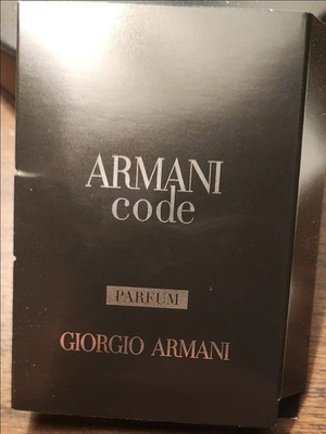 Armani Code Parfum by Giorgio Armani Carded Sample Spray Vial 0.04 oz/1.2 ml