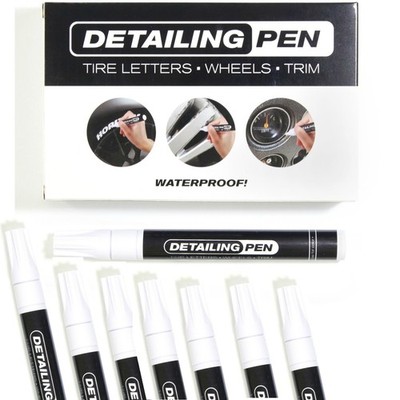 8X White Tire Ink Permanent Marker For Tire Lettering Paint Pen USA Seller CAR