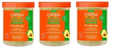 BL Cantu Avocado Hydrating Styling Gel 18.5oz Jar X 3 Packs