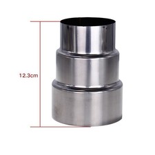 Riduttore canna fumaria/connettore tubo adattatore camino stufa acciaio inox