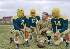 lambeau-tony-canadeo-hutson-comp 8x10 Colorized Print-FREE SHIPPING