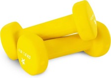 Yes4All Neoprene Dumbbell Set of 2  Multiple Weights, Anti-Slip Hex Hand Weight