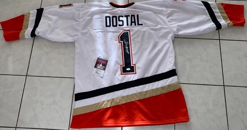 Lukas Dostal Signed Autographed Anaheim Ducks Custom Hockey Jersey JSA