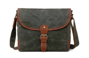 waxed canvas crossbody bag