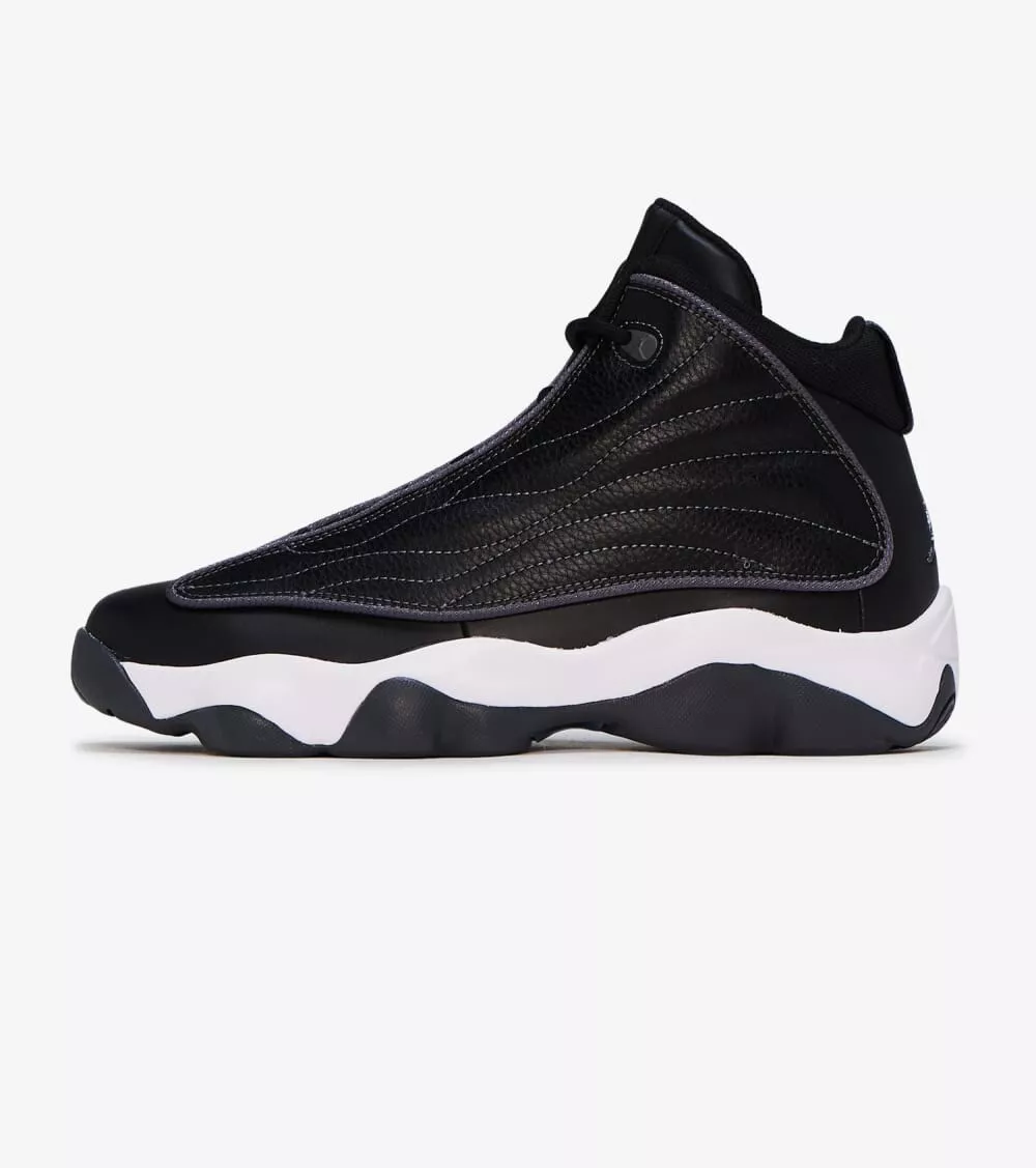 Jordan pro strong black and best sale white