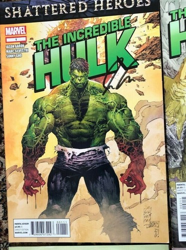 Hulk Incredible 1 signed Jason Aaron ,2,3,4,5,6 - Imagen 2 de 2