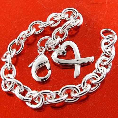 Bangle Real 925 Sterling Silver Filled Solid 6mm Bracelet Ladies - Foto 7