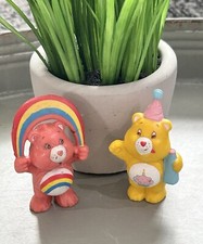 Vintage 1983 AGC Kenner Care Bears 3" PVC Figure Toy Lot 2 Cheer  Birthday Bear