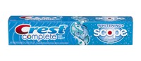 Crest Complete Whitening + Scope Toothpaste Cool Peppermint 6.2 Oz on sale Crest Complete Whitening + Scope Toothpaste Cool Peppermint 6.2 Oz on sale