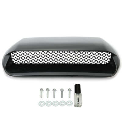 New Black Air Flow Hood Scoop Grille Bonnet Vent Fit Subaru WRX STI 2015-2021