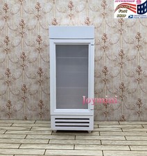 1/12 Dollhouse Miniature White Wood Refrigerator Freezer Mini Model Kitchen Toy