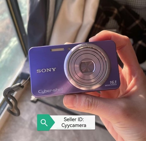 SONY Cyber-shot DSC-W570 5x Zoom Digital Camera Purple +Battery English Language