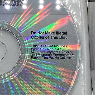 1997 Microsoft Home Essentials 98 New PC CD-ROM + Information