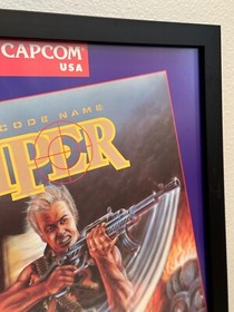 Code Name: Viper Capcom Official Poster NES 1990 Rare Framed Vintage Art