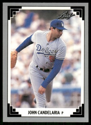 1991 Leaf #324 John Candelaria - Los Angeles Dodgers