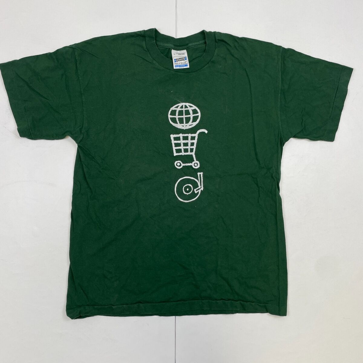 U2 T-Shirt Large Green Mens 1997 Vintage Pop Mart Tour 97 U2 T-Shirt Large Green Mens 1997 Vintage Pop Mart Tour 97