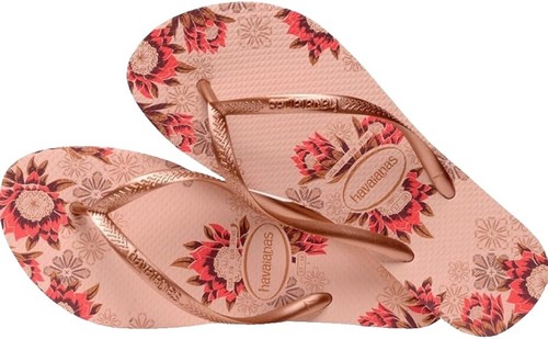 W6 - Dolce&Gabbana x Havaianas Top Florals Rosa Ballet  display picture 1