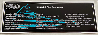 Lego Star Wars UCS Sticker for 10030 ISD Star Destroyer Replacement