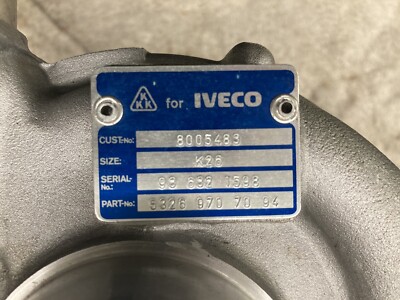 New Old Stock Borg Warner KKK K26 Turbocharger, 5326-970-7094 OEM