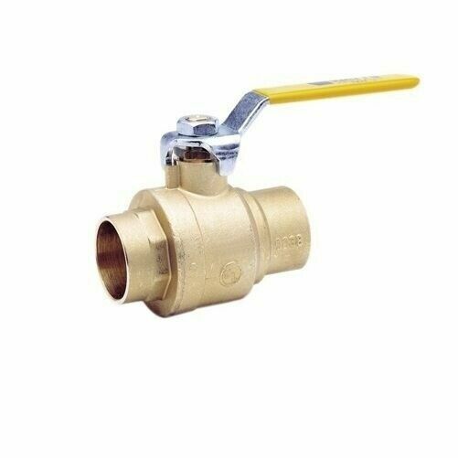 Watts 1/2 in. Brass Sweat x Sweat Full Port Solder Ball Valve