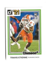 2021 Panini Donruss Travis Etienne Jr RC Rookie Card Jacksonville Jaguars. rookie card picture