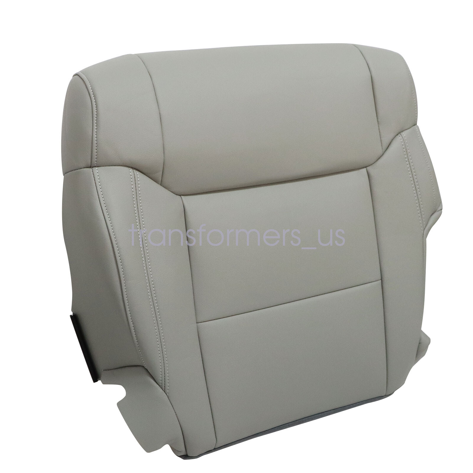For 2014 to 2020 Toyota Tundra Driver Bottom Replacement Leather Seat Cover Gray