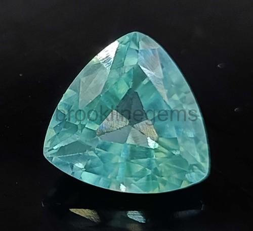 Turmalina azul natural 4,75 quilates forma trillón piedra preciosa suelta certificada 5ARS - Imagen 2 de 7