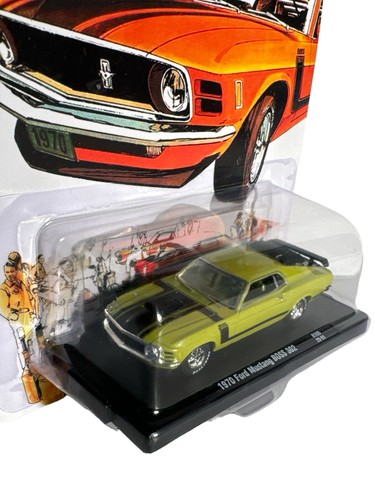 Máquinas M2 1970 Ford Mustang BOSS 302 conductores automáticos R 105 1:64 - Imagen 2 de 4