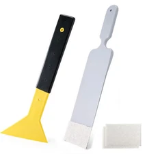 Window Tint Squeegee Slim Foot Squeegee w/ Bulldozer Squeegee / Scrubber Scraper
