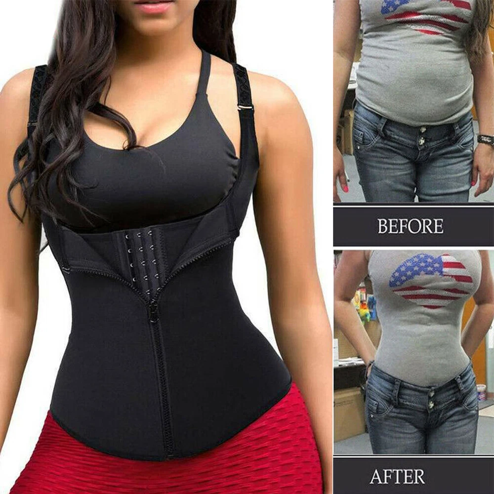 Fajas Reductoras Colombianas Body Shaper Waist Trainer Tummy Control Corset  Gym