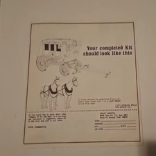 1966 Craft Master Wagons Old West INSTRUCTIONS ONLY Wood Models Sheepherders VTG