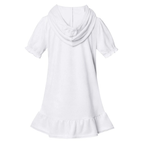 Little Girls Swim Cover Up Swimsuit Zip Up Hooded Bathrobe Absorbent Beach Dress - Picture 76 of 81