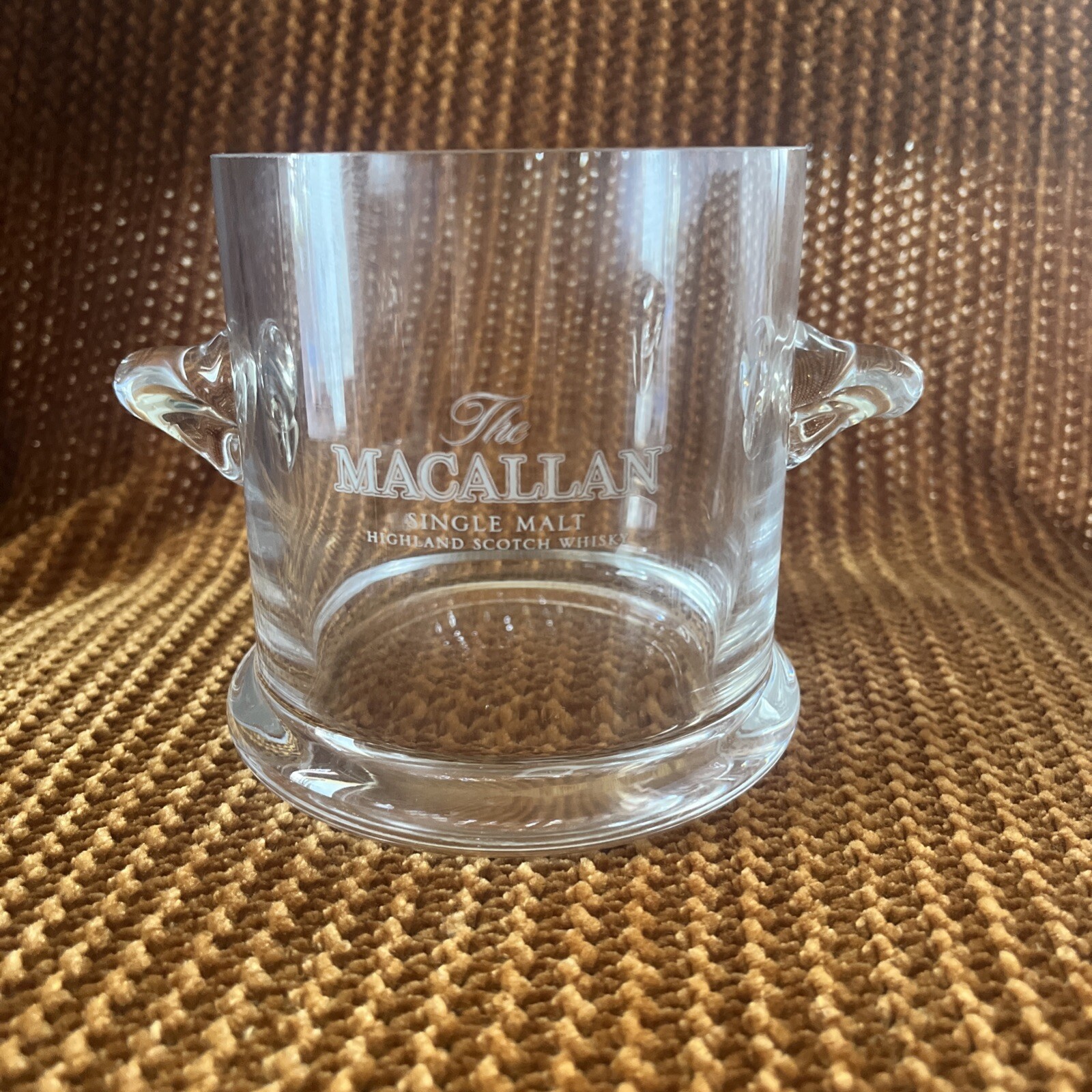 Macallan Single Malt Scotch Whisky Glass Ice Bucket 4.25x6 Inches-image