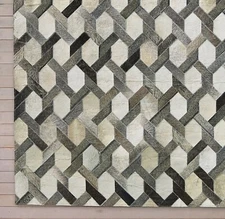 Premium Quality Unique Handmade Leather Rug carpet Design for Home Decor Gift 45