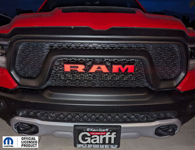 2019-2024 1500 Ram Rebel Ram Grille Emblem Overlay Decal - Reflective Vinyl