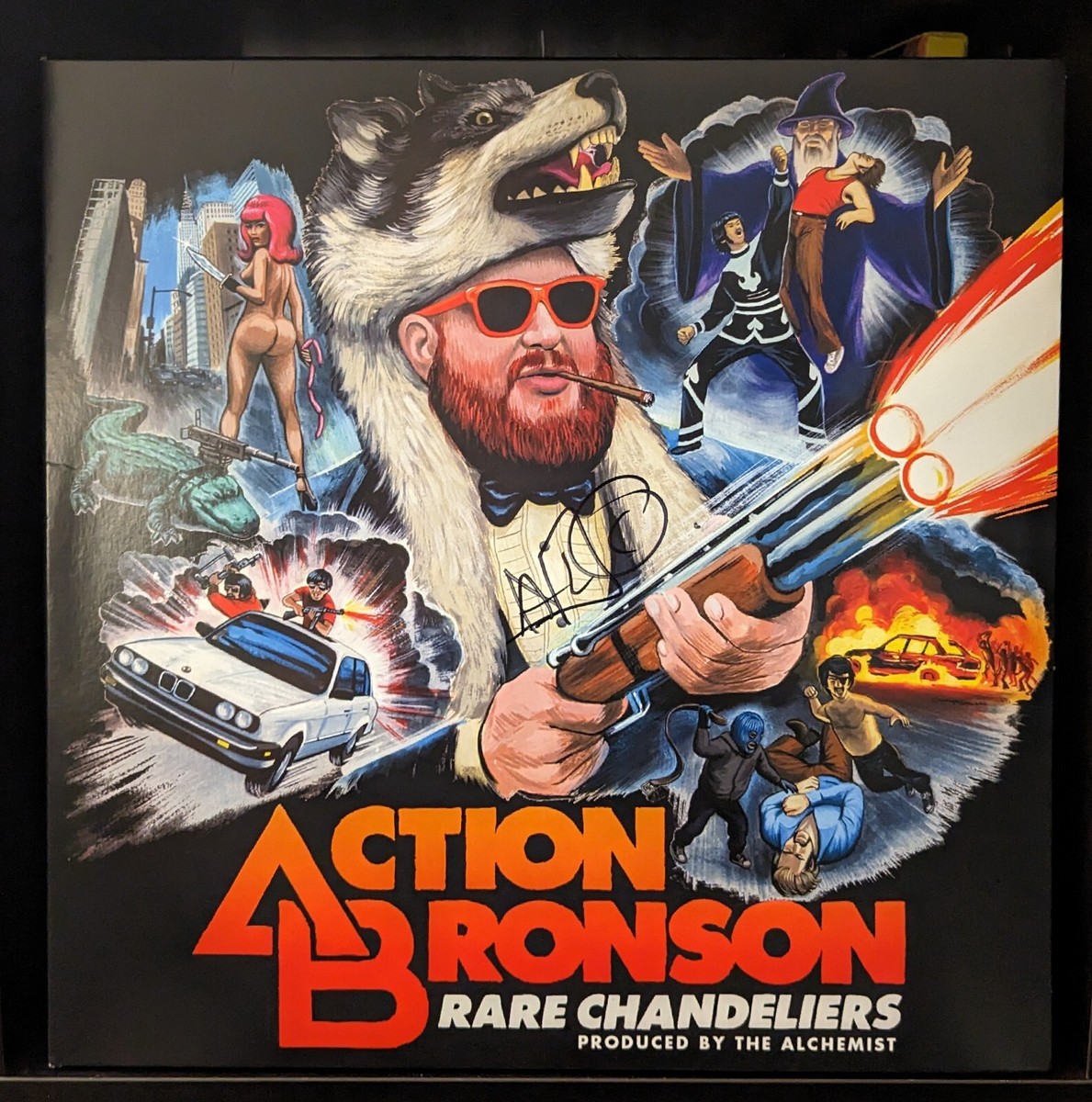 The Alchemist & Action Bronson 限定盤 CD Action Bronson Rare Chandeliers Black Vinyl Bundle *SIGNED BY THE