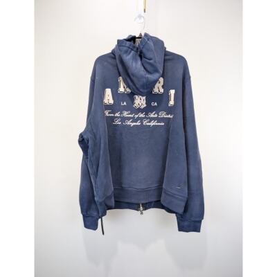 Amiri Vintage Collegiate Zip Hoodie in Blue BNWT XX-Large | eBay