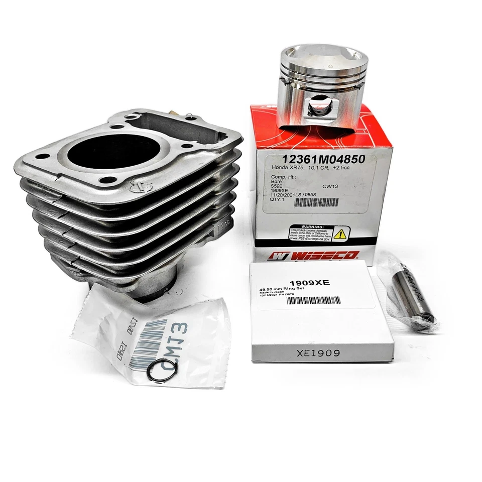 +1,5 мм OEM Honda XR75 цилиндр 1973-1976 Wiseco поршень 10:1 XR 75 кувшин 1A4L 3 - Изображение 2 из 2