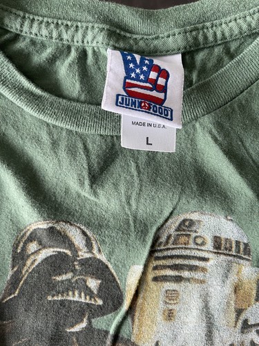 Vintage Star Wars Junk Food Clothing Khaki Men's T-Shirt Short Sleeve Size L - Picture 5 of 7