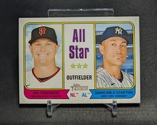 Joc Pederson Giancarlo Stanton All Stars 2023 Topps Heritage Card #337