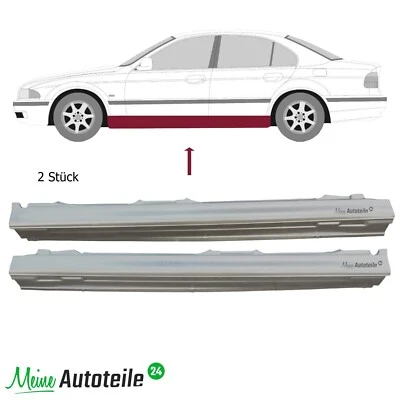 2x Schweller Reparaturblech für BMW 5 5er E39 1996-2004 Limo und Kombi Voll - Bild 1 von 3