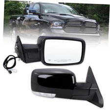 Right Passenger Side Door Mirror Compatible With 2013-2018 Ram R-11Pins Black