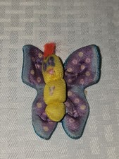 Vtg HTF Fisher Price Smooshees Plush Mini Butterfly, 1987